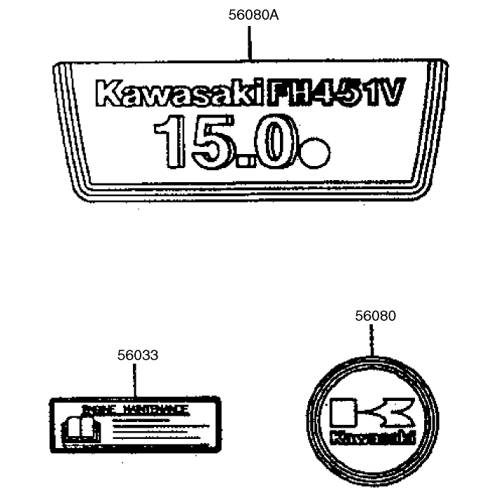Decal Kawasaki Fh451v-As08
