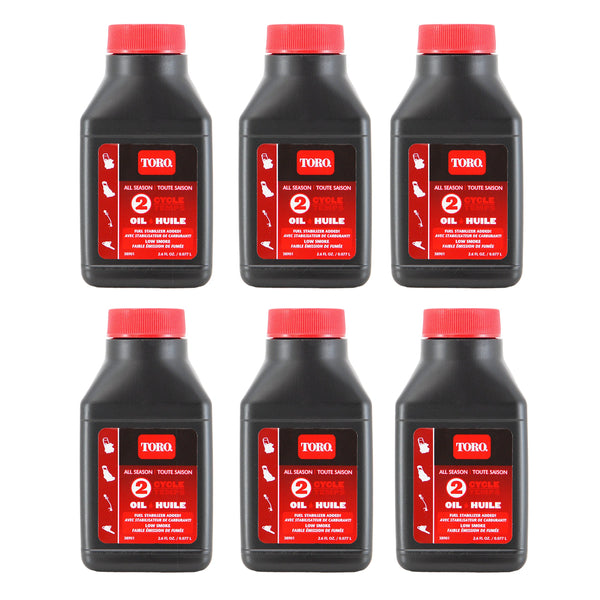 Toro 38901 Premium 2-Cycle Engine Oil 2.6oz - 6 PACK