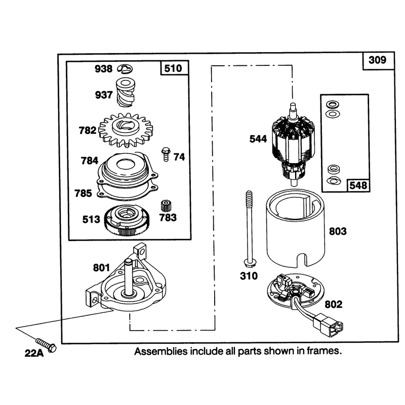 Engine Briggs and Stratton Model 122707-3187-01