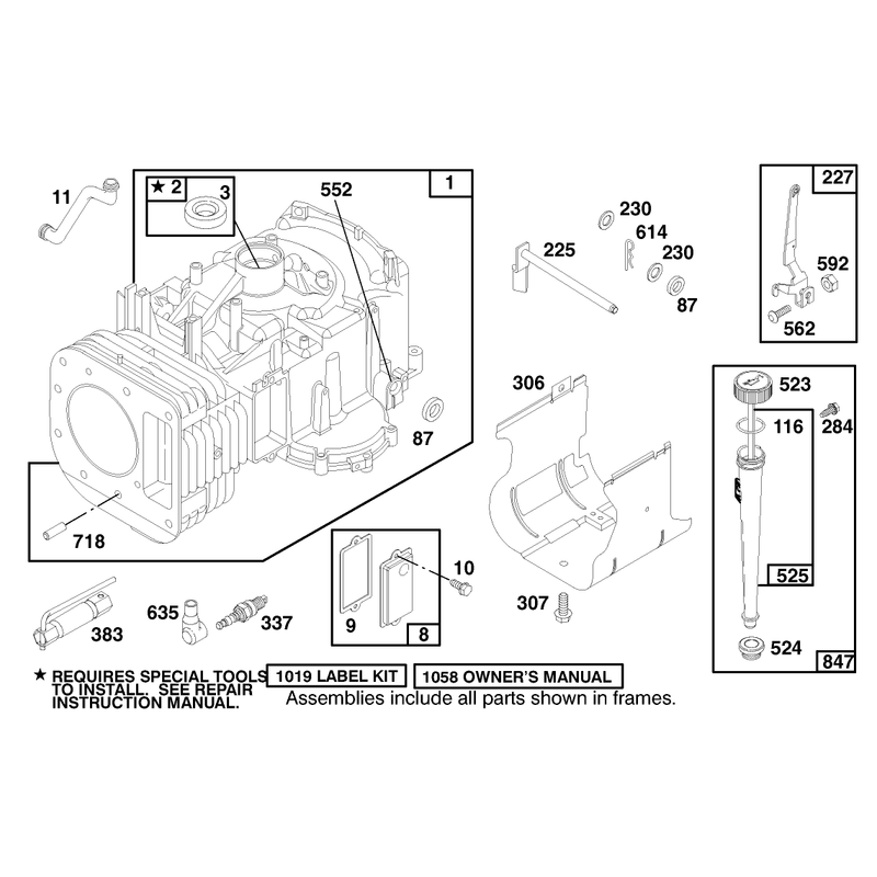 Engine Briggs and Stratton Model 28n707-0631-A1