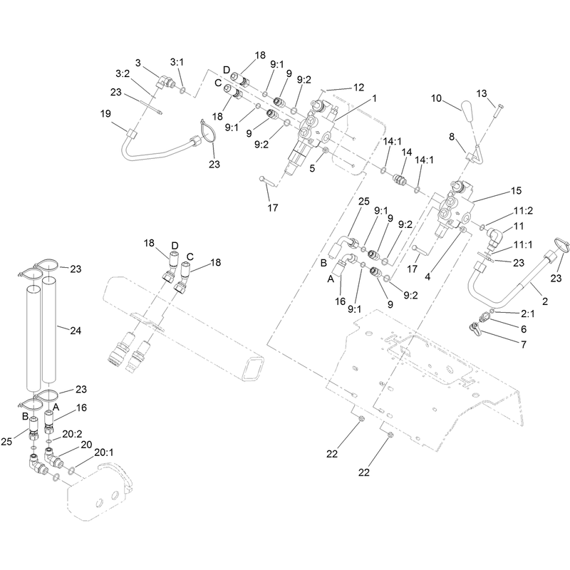 Auxiliary Valve and Selector Valve Assembly