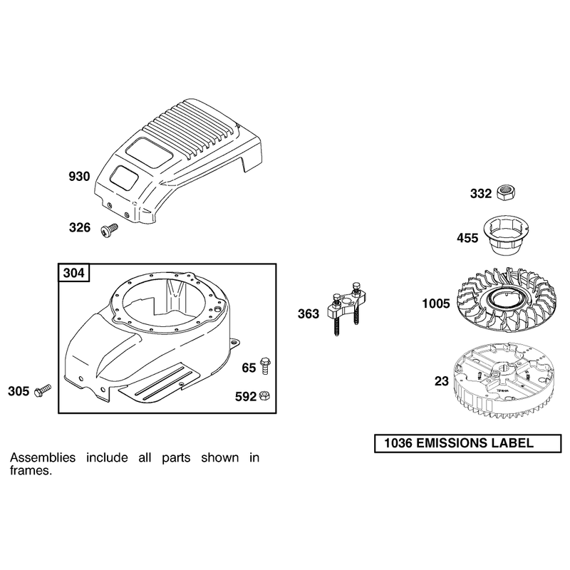 Engine Briggs and Stratton Model 123607-0153-E1