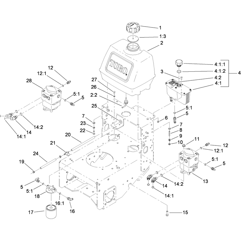 Fuel System Hydro Pump and Filter Assembly