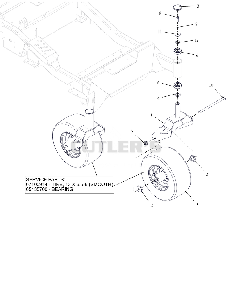 Front Caster Wheels