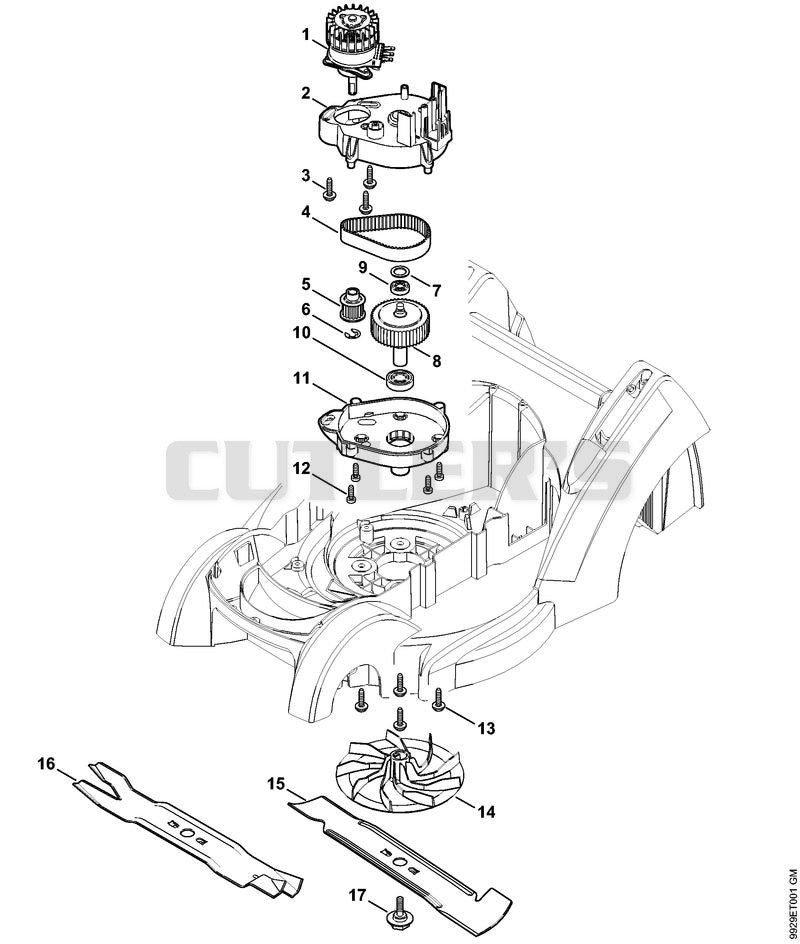 Electric motor, Blade