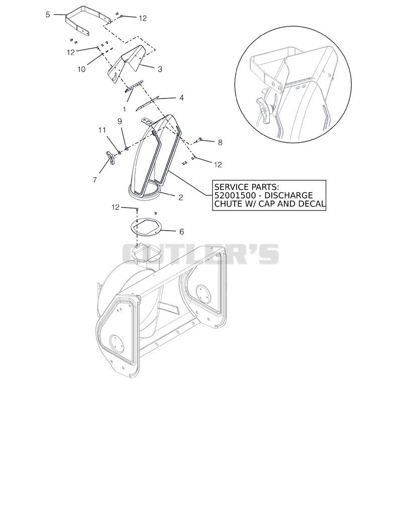 Discharge Chute - 22" CE