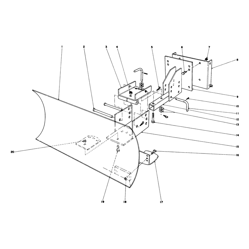 Grader Blade Assembly Model 59051