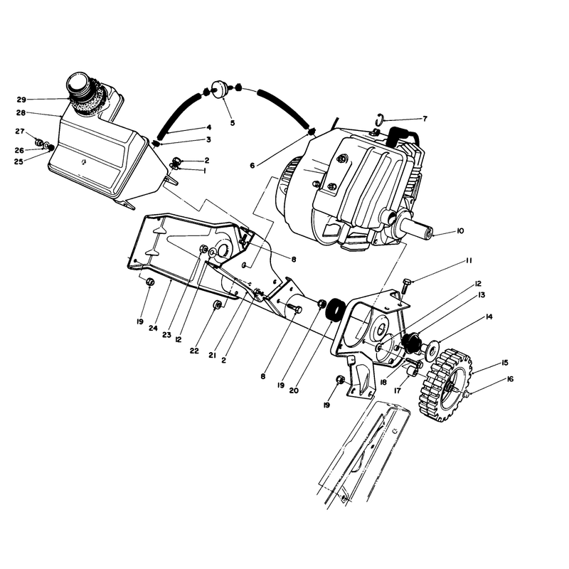 Engine & Main Frame Assembly