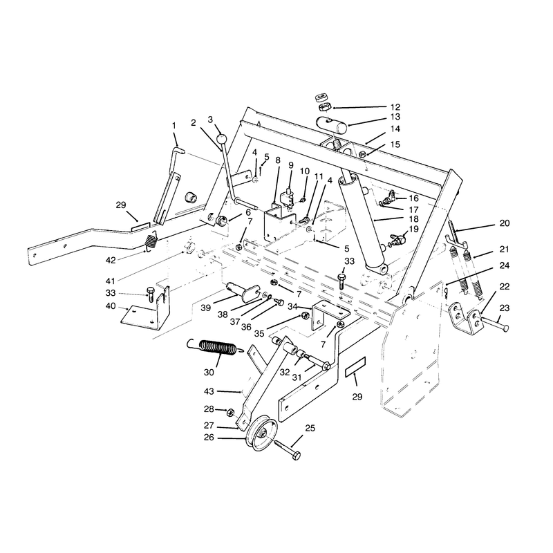 Parking Brake and Lift Frame Assembly