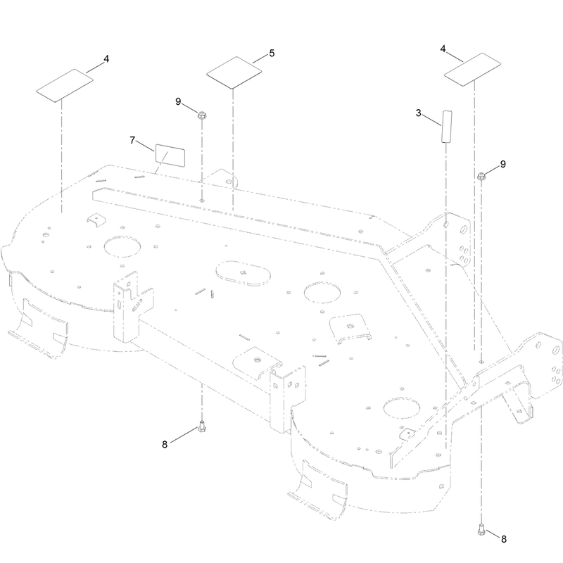 50 Inch Deck and Decal Assembly No. 131-3614