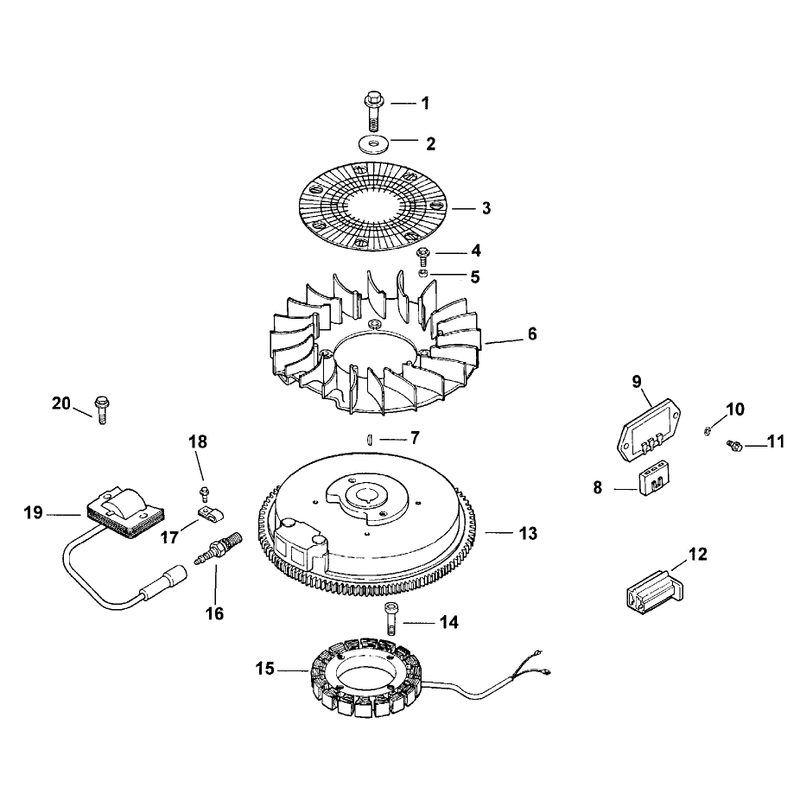 Ignition and Electrical Assembly Kohler CV15T PS 41560