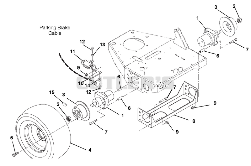 Front Wheels, Motors And Calipers