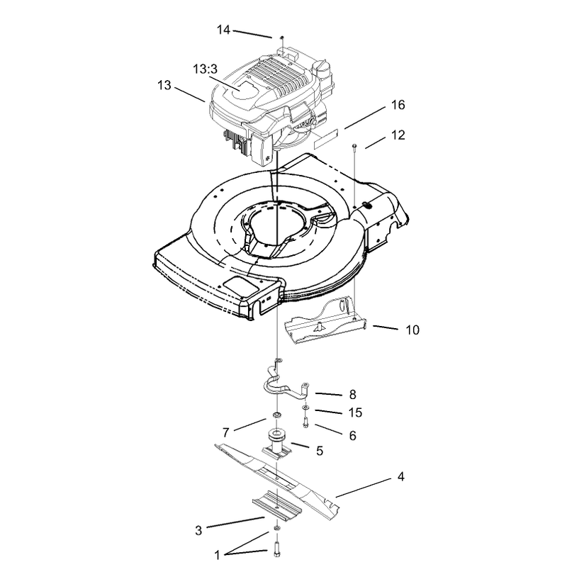 Engine and Blade Assembly