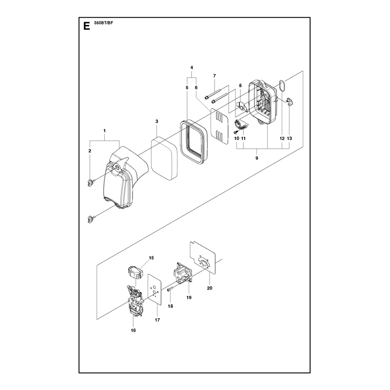CARBURETOR AND AIR FILTER