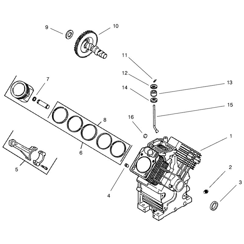 Group 2 Crankcase Model 73470 Only