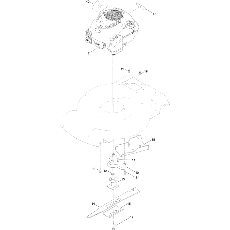 Engine and Blade Assembly