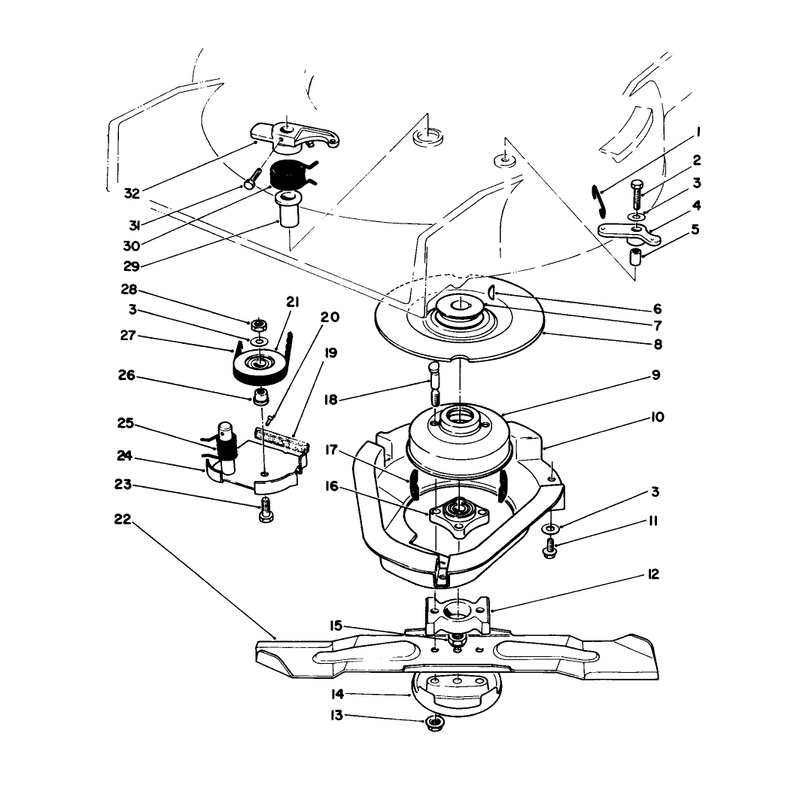 Blade Brake Clutch Assembly