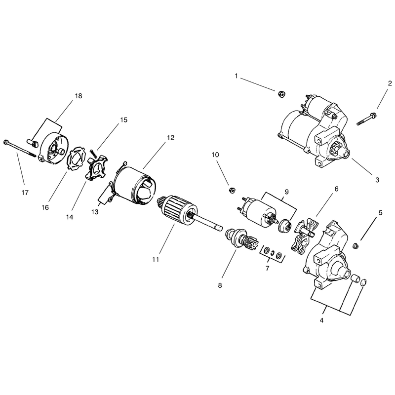 Group 7 Starting System Model 73470 Only