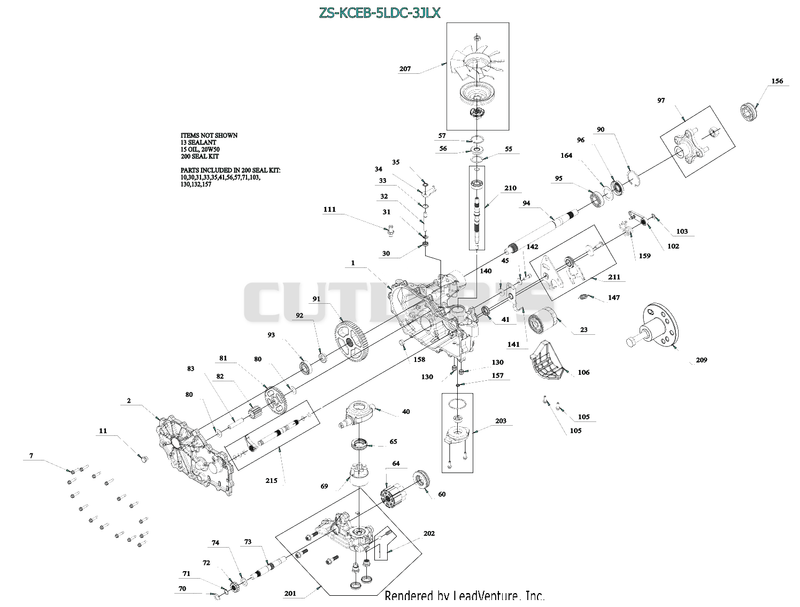 Transmission, LH - 05189100