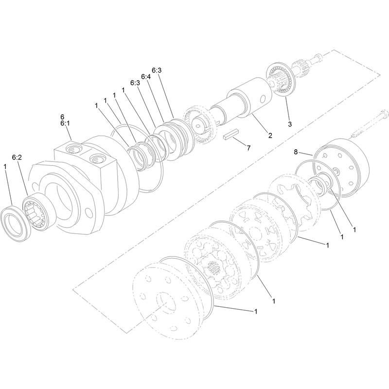 Hydraulic Motor Assembly No 108-5595