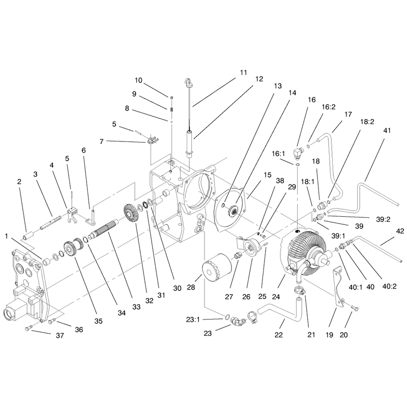 Hydro Trans Axle Assembly Continued