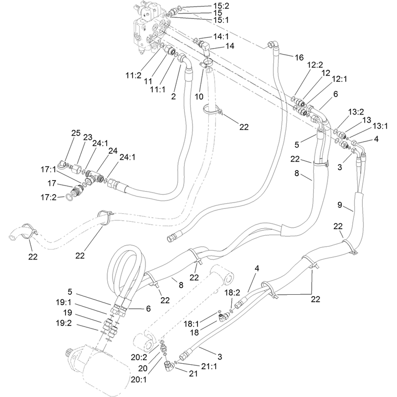Hydraulic Routing Assembly