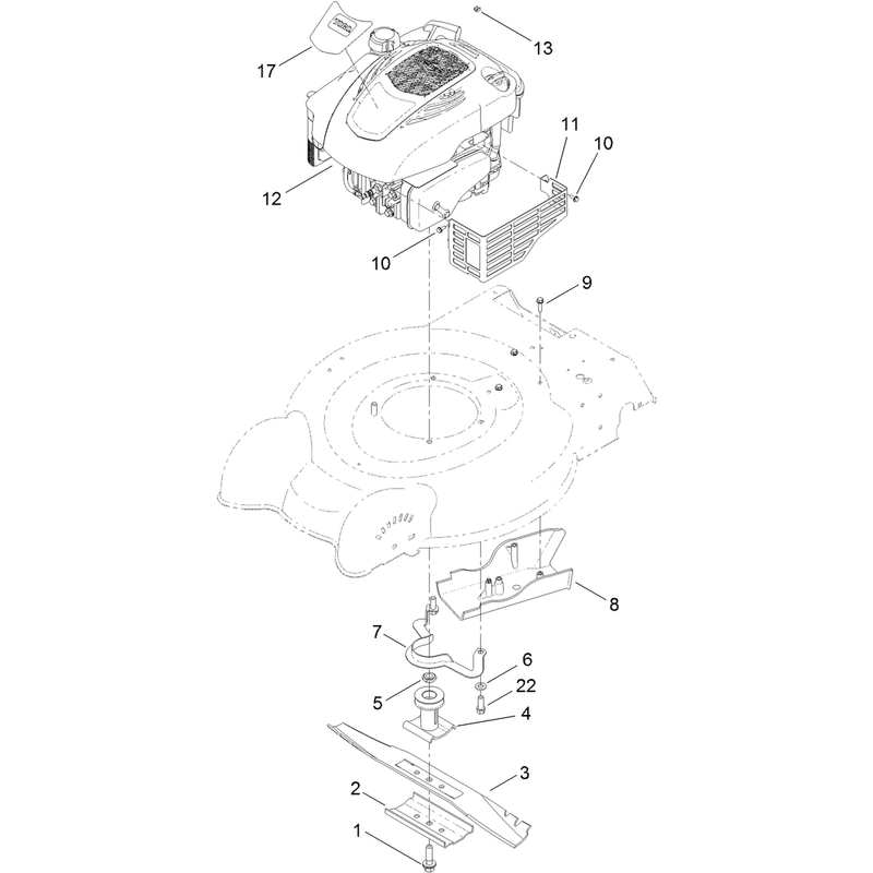 Engine and Blade Assembly