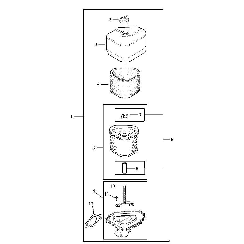 Air Cleaner Assembly Kohler CV15T-41608