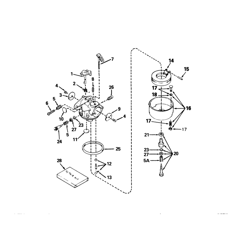 Carburetor Tecumseh No. 632334a