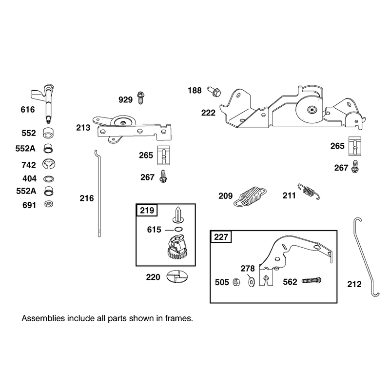 Governor Assembly Engine Briggs and Stratton Model 406777-0157-E1