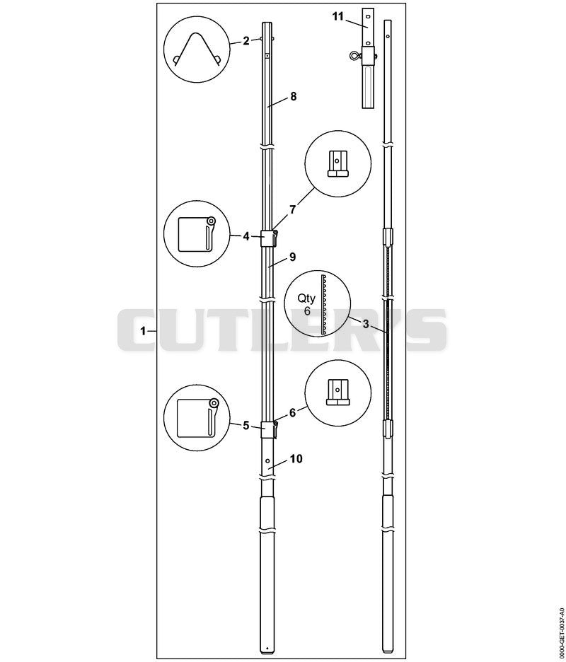 Telescopic pole