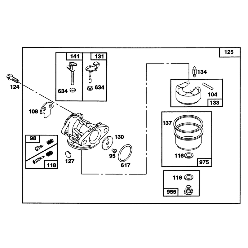 Engine Briggs and Stratton Model 122702-3171-01