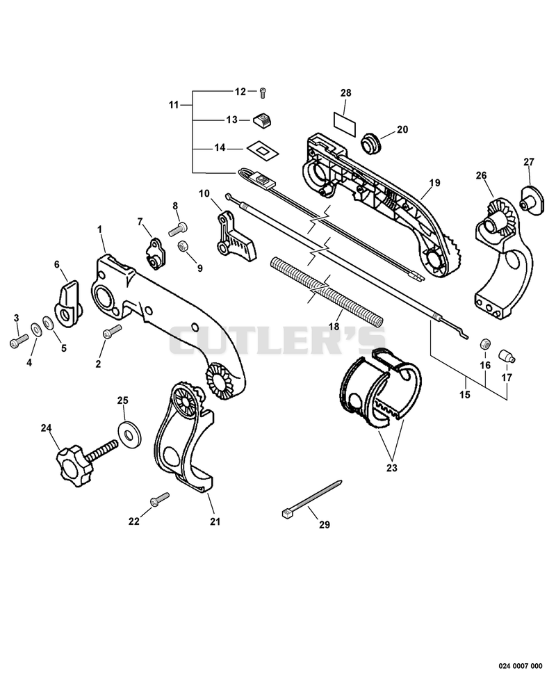 Tube Mount Throttle S/N: 001001 - 051700