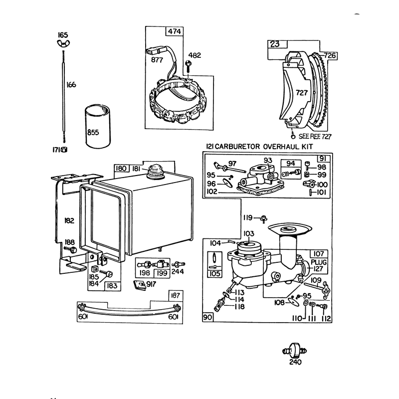 Engine Briggs & Stratton Model No. 252416-0677-01 (continued)