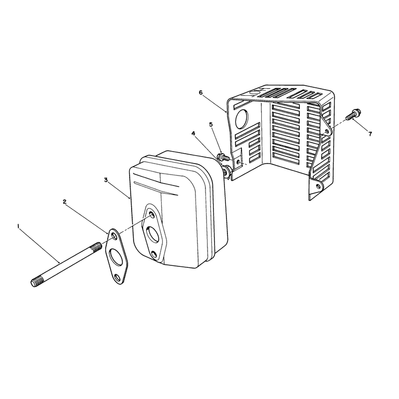 Muffler Assembly Engine Model No Vmh7-4