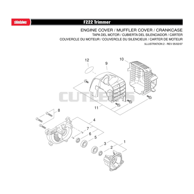 ENGINE COVER / MUFFLER COVER / CRANKCASE