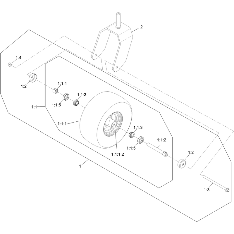 Caster Wheel and Fork Assembly