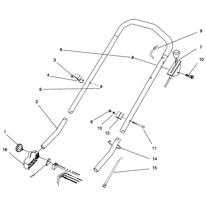 Handle Assembly Model No 20803b Only