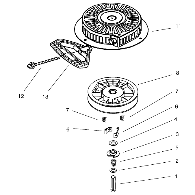 Recoil Starter No. 590749