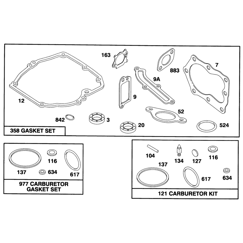 Engine Briggs and Stratton Model 12f802-0667-01