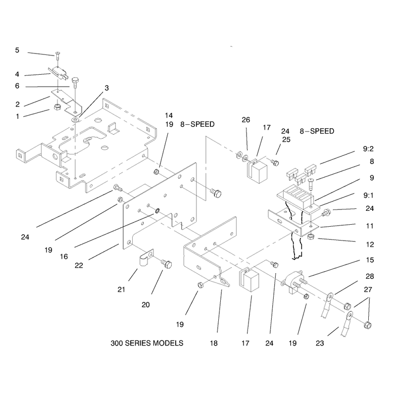 Hoodstand Electrical Housing and Wire Harness