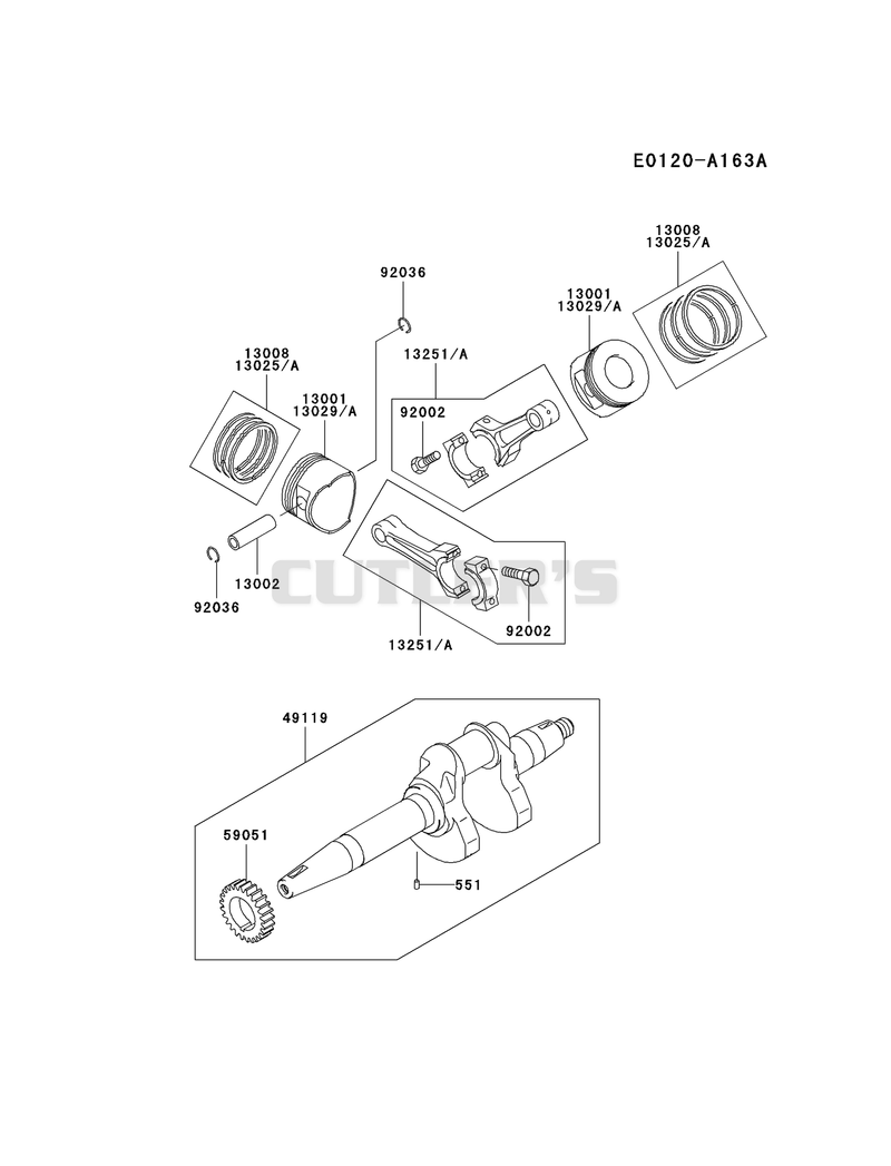 PISTON/CRANKSHAFT