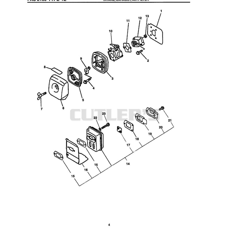 Intake, Exhaust, Air Filter