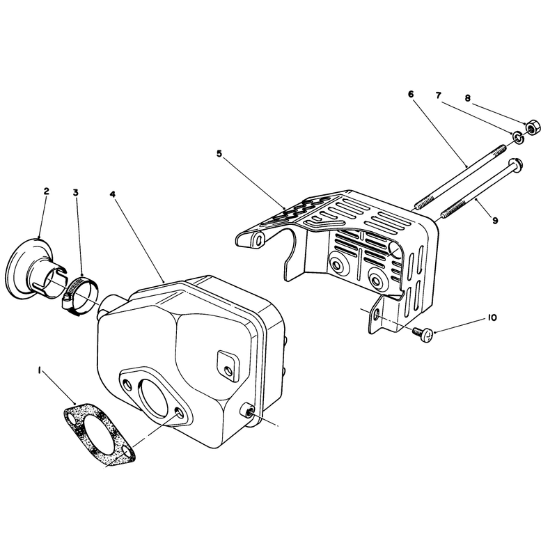 Muffler Assembly Model No 47pf5 and 47pg6