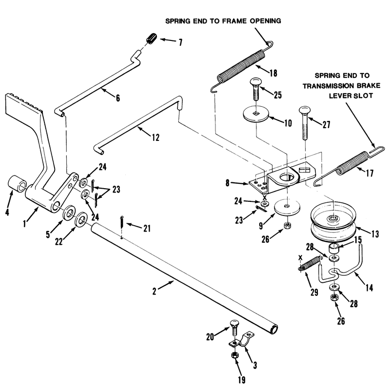 Brake & Idler Assembly (210-5 & 212-5)