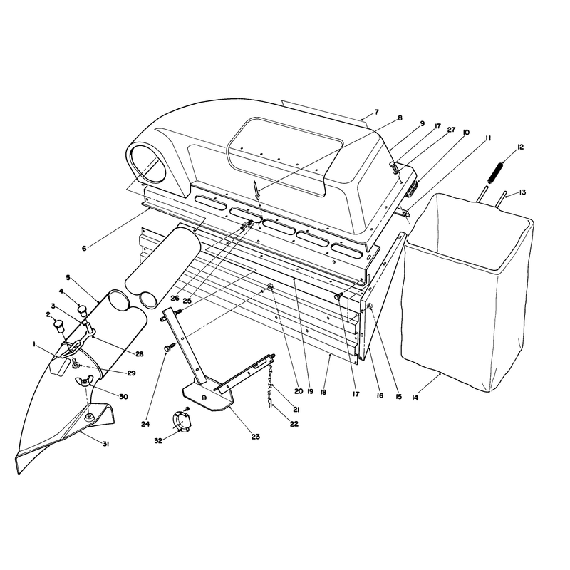 Twin Bagger Grass Catcher Model 59053 (opt.)