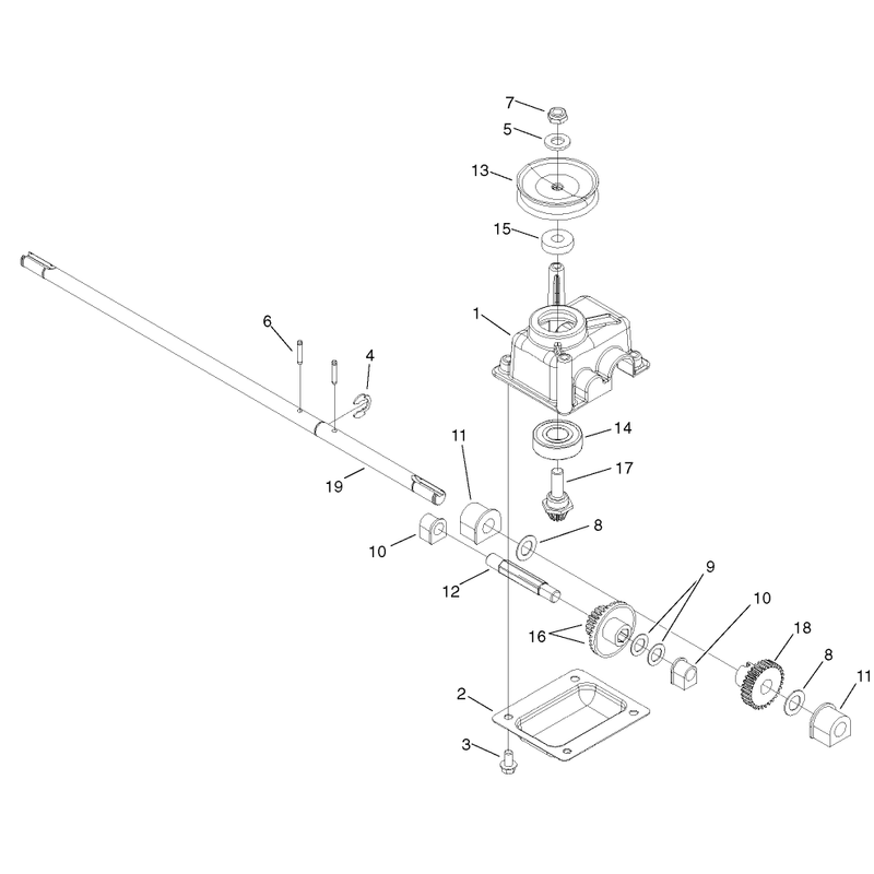 Gearcase Assembly No 108-8140