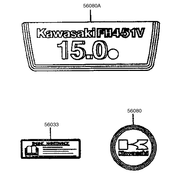 Decal Kawasaki Fh451v-As08