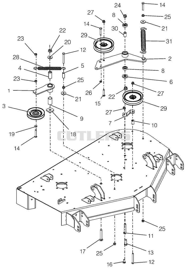 Idlers And Sheaves - 44"