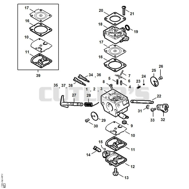 Carburetor 4134/13, 4134/14, 4134/15